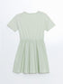 LC Waikiki Crew Neck Girls Dress